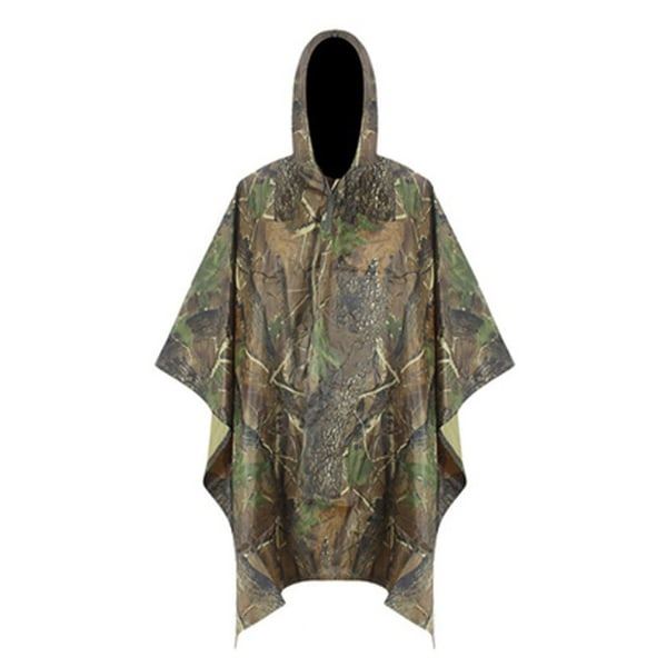 3-in-1 Poncho Vedenpitävä Camo Ripstop Sateenvarjo Takki