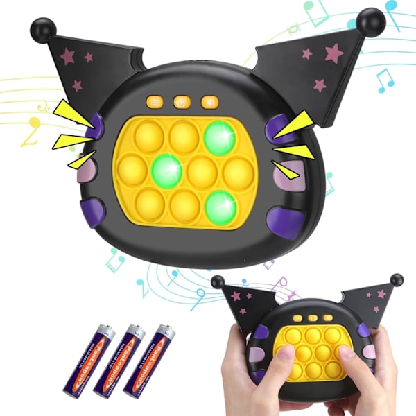 Fidgetleksaker för barn med ljus och musik, pussel-pop-bubbelspel, spelkontrollmaskin för 4 5 6 år gamla pojkar och flickor, batterier ingår (Kulohei) Kulohei