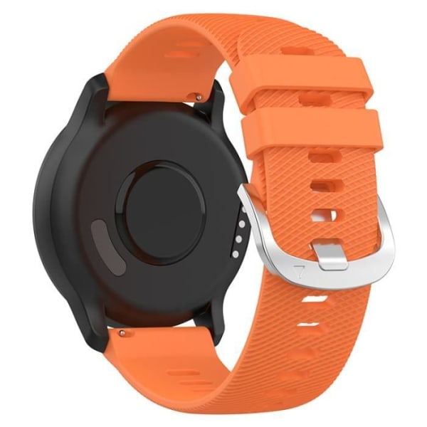 20MM (oransje) klokke, med originalt rustfritt stålspenne, tilbehør til Garmin VivoMove Trend