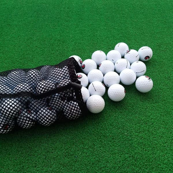 2 stk. golf- og pitchingbold-netpose, golfbold-netpose, multifunktionel netpose, egnet til bordtennis, opbevaring af børnelegetøj, dykning