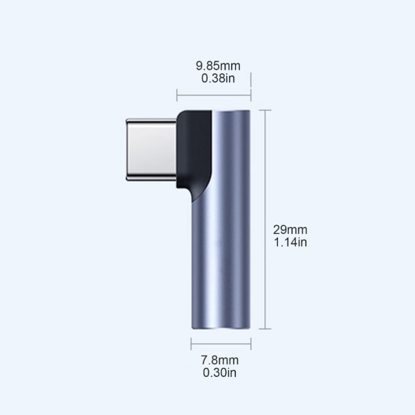 Type C til 3,5 mm Jack USB C Hovedtelefonadapter Stereo Kabel AUX Konverter Hurtig Opladning Digital Analog Lyd Aux Stik