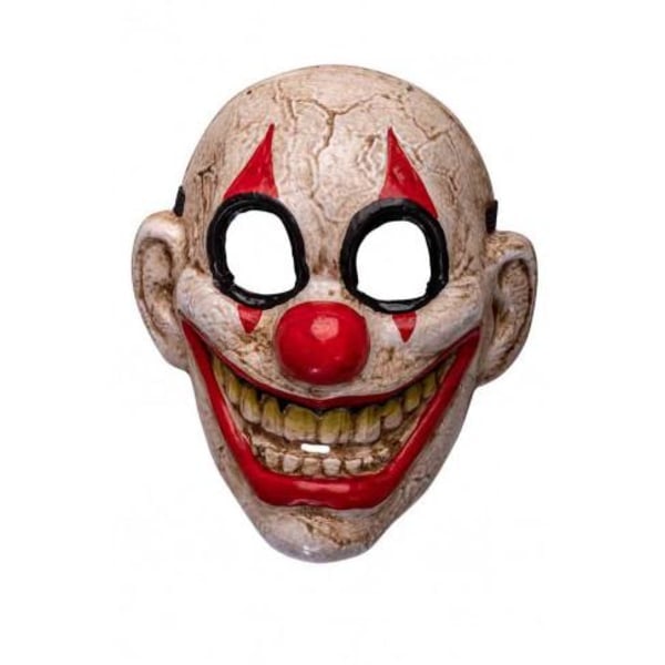 Clown mask - Hard plastic White White