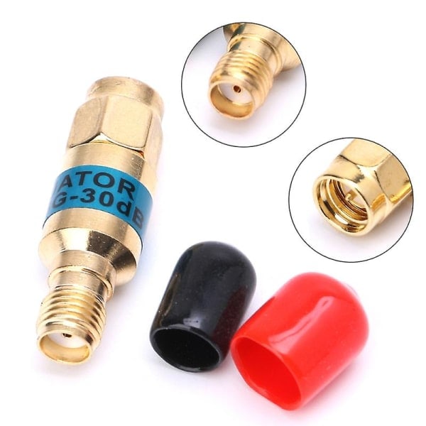 Gull Attenuator Sma-jk hann til hunn Rf koaksial attenuator 2w 0-6ghz 30db