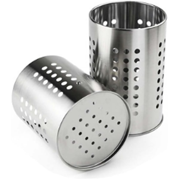 2 pieces kitchen utensil holder, cutlery basket round