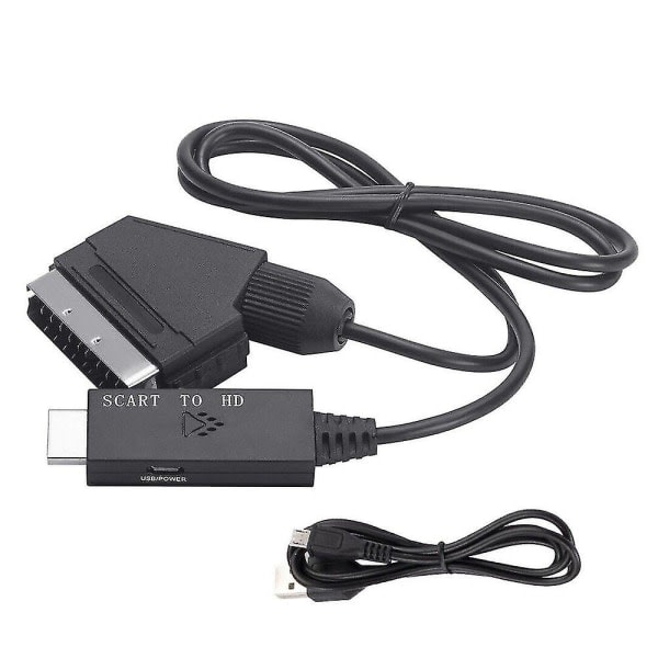 Scart till HDMI-kabel Videoadapter Scart till HDMI-omvandlare Scart till HDMI-adapter