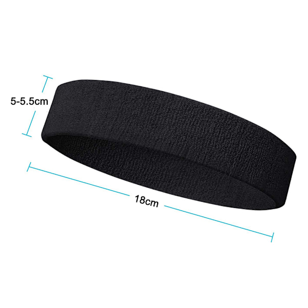 Svettband pannband för kvinnor och män svettband