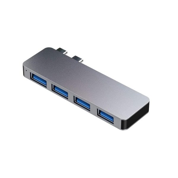 Dubbel typ-c-hub + usb3.0 + PD-laddningsdocka macbook-konverterare