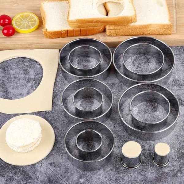 12 Cookie cutters i rustfrit stål - Bageingredienser - Cookie cutters - Bageform sæt
