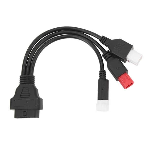 3-in-1 OBD Diagnostic Cable High Flexibility Plastic Plug and Play Durable for Motorcycle