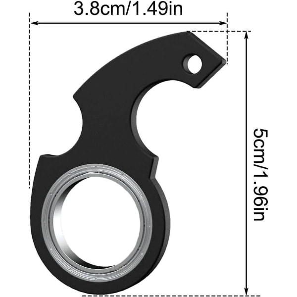 Avaimenperä Spinner Fidget -sormuslelu, avaimenperäspinneri, pyörivä avaimenperä, fidget-avaimenperä, aistilelut Fidgets Squishy -lelut