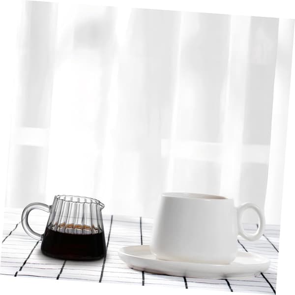 Mælkekande i glas til te og kaffe - ideel til restaurant - espressokopper - lille vandkande