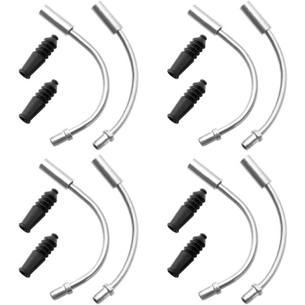 Bromstillbehör Set med 4 V-Broms Bromsvajer Cykelbromsrör med 8 V-Broms Dammskydd och 8-delad ramar för mountainbikes