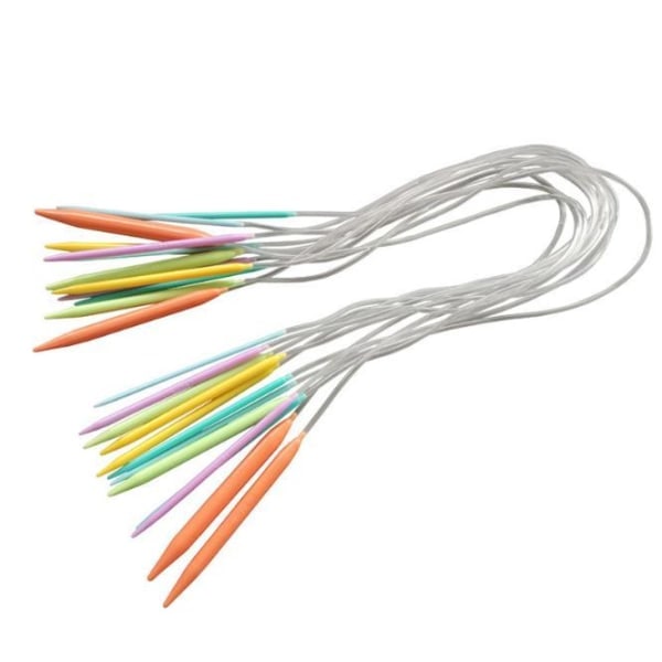 N049 - Set of 12 värikästä pyöröpuikkoa 80 cm monivärisestä muovista, yksi koko