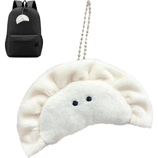 Dumpling Plush Toy Keychain, Funny Soft Dumpling Plush Toy Pendant for Bags, Backpacks, Ornaments