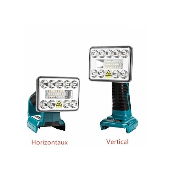 Utomhusficklampa med USB för Makita Batteri - 3 Tum Vertikal