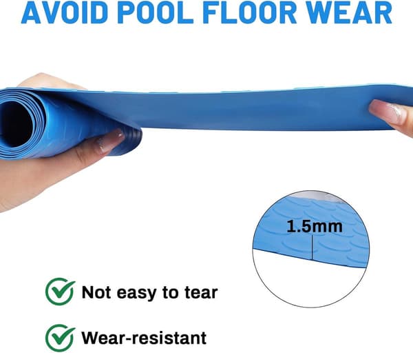 Poolstege Matta - Poolsteg Matta - Säker Simning - Halkfri PVC - 90x40 cm - Ej specificerad