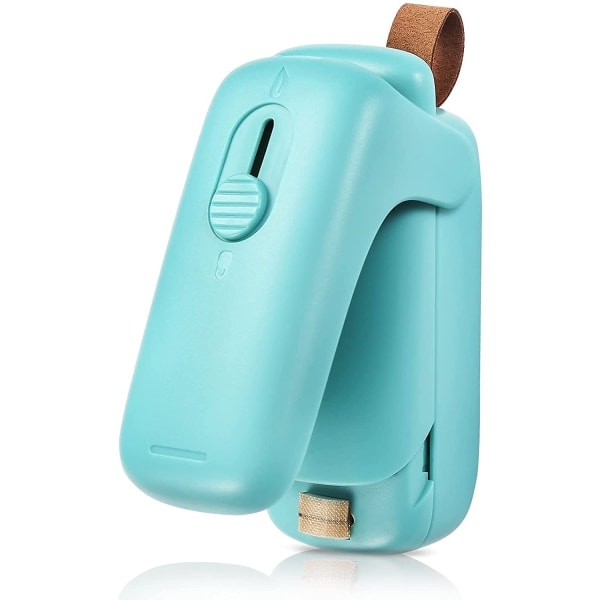 Mini-pussi sulkija, 2-in-1 kannettava sulkija ja leikkuri, lämpösulkija vihreälle