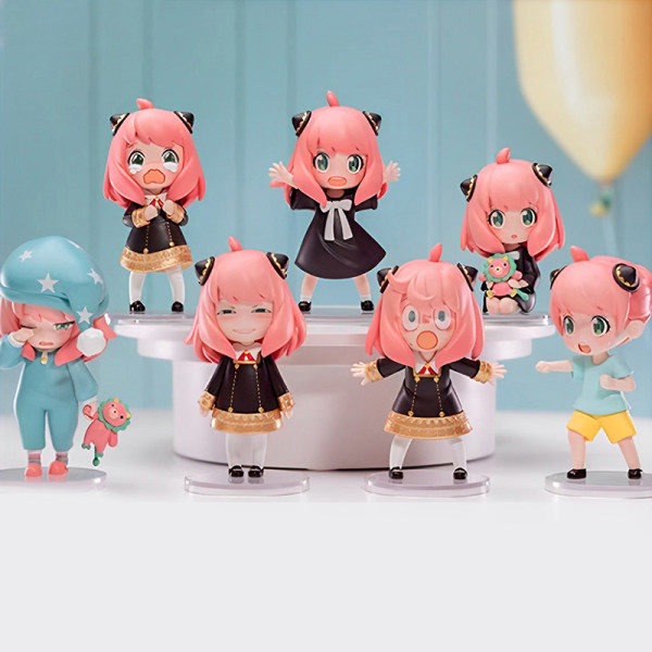 Popmart Spy X Family Anya Serie Blind Box Legetøj og Figurer Dukker A4