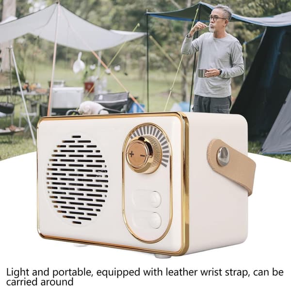 Retro Bluetooth-kaiutin, Retro-kaiutin, Bluetooth 5.0, Extra Bass, Vihreä