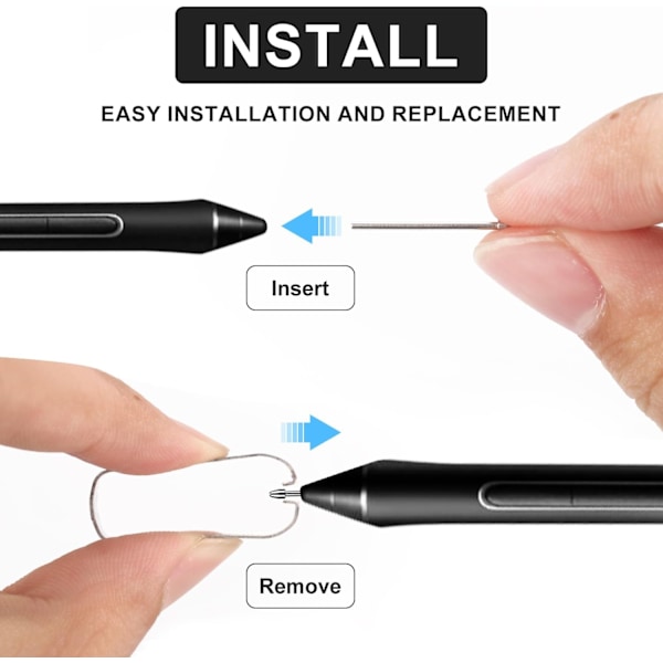 2-pak Penspids Udskiftning til Kindle Scribe Stylus, Titanium Alloy Premium Pen Nibs med 4096 Grade Høj Følsomhed, Pen Tilbehør (Sølv)