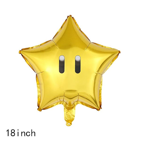Super Mario Bros Sett Prinsesse Peach Ballonger Kostyme Festdekorasjon Rosa Dekorative Fotorekvisitter Fødselsdag Baby Shower 18 inch balloon 1pcs