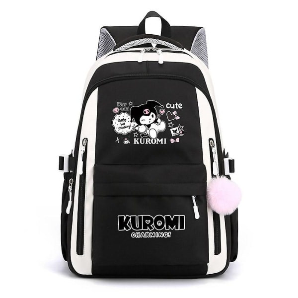 ZJTFGD Tegneserie Taske - My Melody Plys Taske Sød Kuromi JK Plys Karakter Rygsæk Skole Taske Kvinder Piger Gave Rygsæk Cosplay Mini Rygsæk
