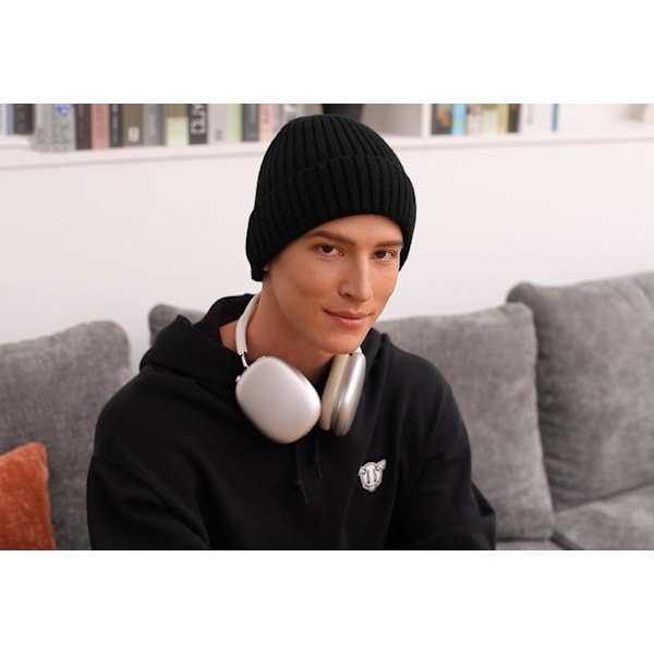 2-pack Slouch Beanie Stickad Beanie Vinter Beanie Herr Dam Varm Vinter Beanie Med Fleecefoder Unisex Återanvändbar A3 A3