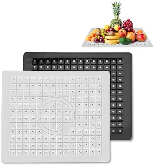 Diskho mattor - 2 stycken - 31x26cm - Rektangulär - Vit och svart