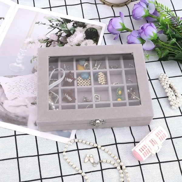Ring Örhänge Halsband Smycken Display Box