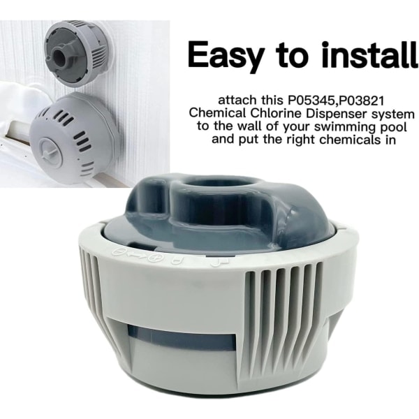 Klor Dispenser til Lay-Z-Spa - Pool Kemisk Dispenser P05345 - Nem at Bruge til Vandvedligeholdelse