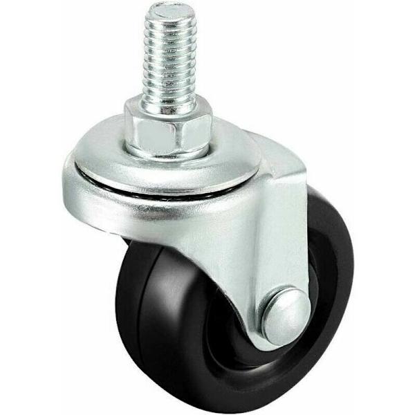 4 kpl 40 mm kumiren pyöriä M8 kierteellä