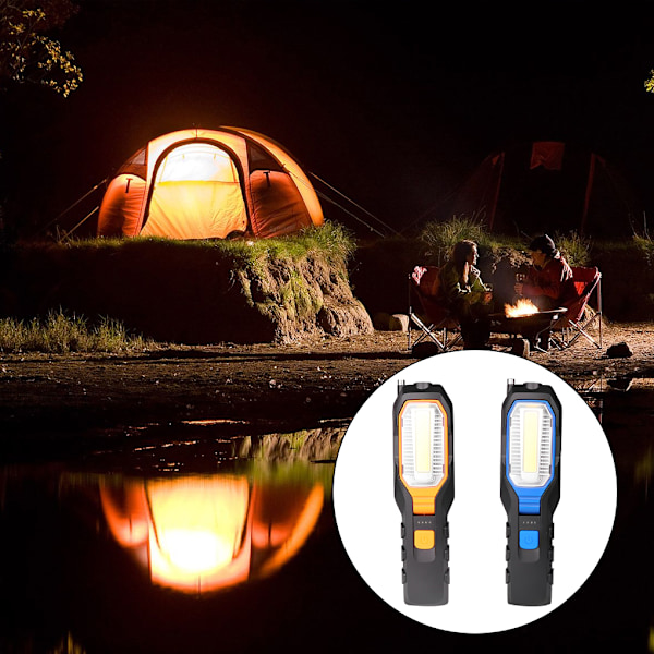 Genopladelige LED Color Match-lamper med magnet LED-lommelygte med antenne og magnet til elektrikere og svejsere blue