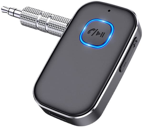 Bluetooth-mottaker - 16 timer trådløs tilkobling - Bluetooth 5.0 - 3,5 mm AUX