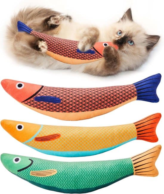 Kattleksaker - Makrill - 3-delat set - 23cm