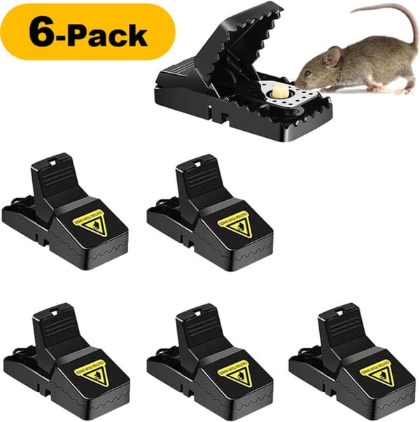 3-pack musfälla, Musfällor, inomhusmusfällor, Plast