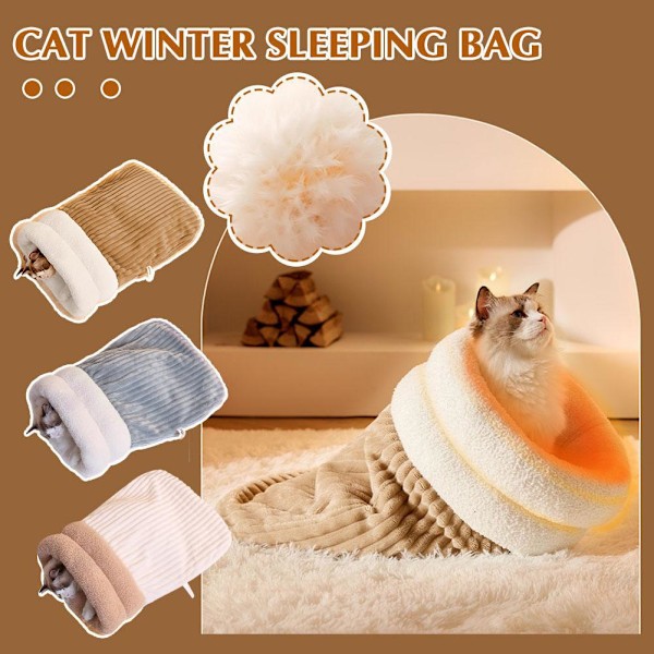 Sovesekk for katt, vintersovesekk for katt, Beste kattesovesekk 2024 White M