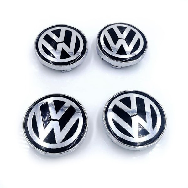 Senterdeksler VW10 60MM for Volkswagen bilhjul 4-pakning 60