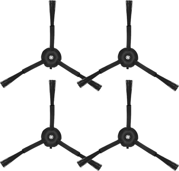 4-delars set - Robotdammsugartillbehör - Kompatibelt med Roborock Q8 Max+/Q5 Pro - Svart