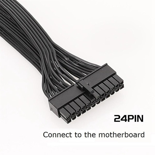 18+10 Pins til 24 Pins ATX Strømforsyningskabel Modulær PSU Strømkabel til Rmx Serie Rm1000x/rm850x/r([HK])