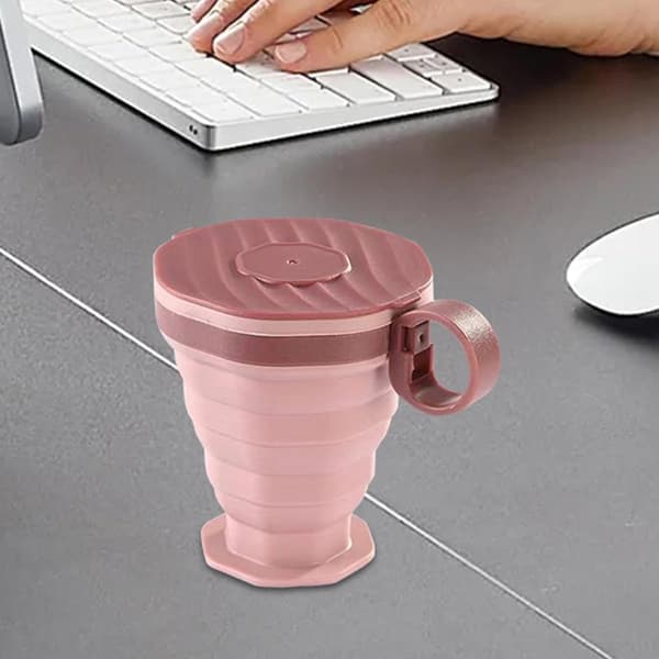 Vikbar Mugg - Silikonmugg - Resemugg - Väskmugg - Fickmugg - Kaffe/Te Mugg Resemugg - 220ml