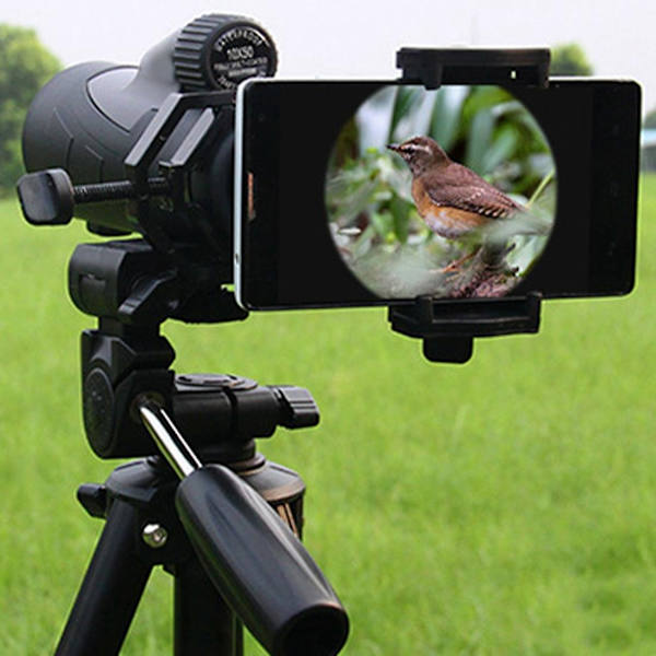 Mobiltelefon Teleskop Adapterbeslag, Fungerer med Kikkert Monokular Spotting Scope Mikroskop til ,-Perfekt