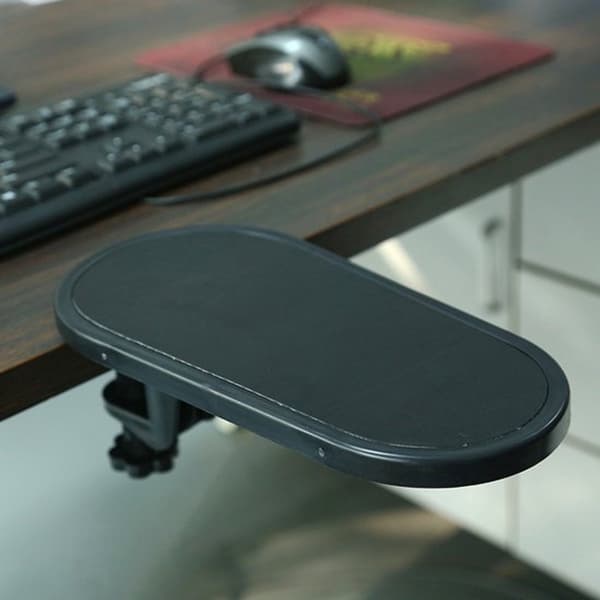 Ergonomisk skrivebords håndledsstøtte, 27×14cm, laptop håndledsstøtte, sort