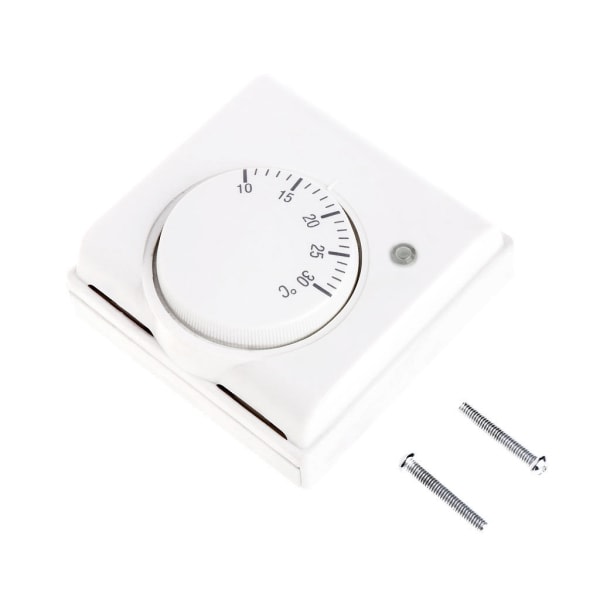 Square room thermostat 220V Mechanical room thermostat Temperature controller Air conditioning & underfloor heating