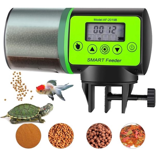 Automatisk foderautomat - 200 ml - Akvarium - Fiskefoder