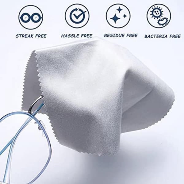ING Mikrofiber Klude 20-pak, Sort og Grå, Genanvendelige og Holdbare, Perfekt til Ægte Glas og Elektronik