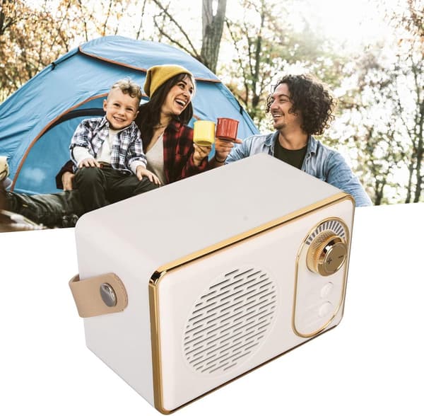Retro Bluetooth-kaiutin, Retro-kaiutin, Bluetooth 5.0, Extra Bass, Vihreä