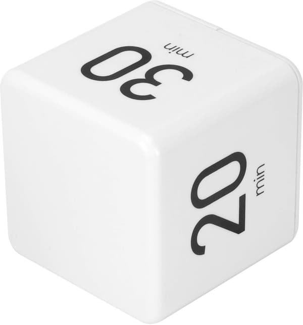 Multifunksjonell timer med gravitasjonssensor, lett å bære, Pomodoro-timer, lettvekt, stille drift, digital timer, rist