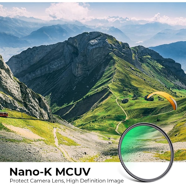 UV-filter til kamera / Objektivdæksel Transparent+sort