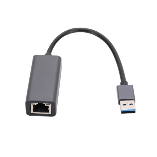 USB till Ethernet-adapter - 100 Mbps nätverksadapter - Svart - Snabb och stabil kabelanslutning för bärbara datorer