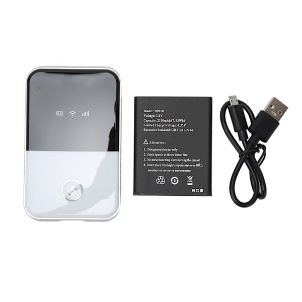 Mobil WiFi-hotspot med SIM-kortslot 4G LTE-support til 10 brugere Batteridrevet Bærbar WIFI Til Bærbare computere Telefoner Tablets